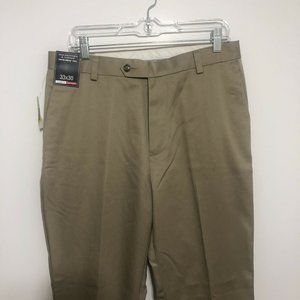 Mens Roundtree & Yorke 33x30 Dress Casual Pants
